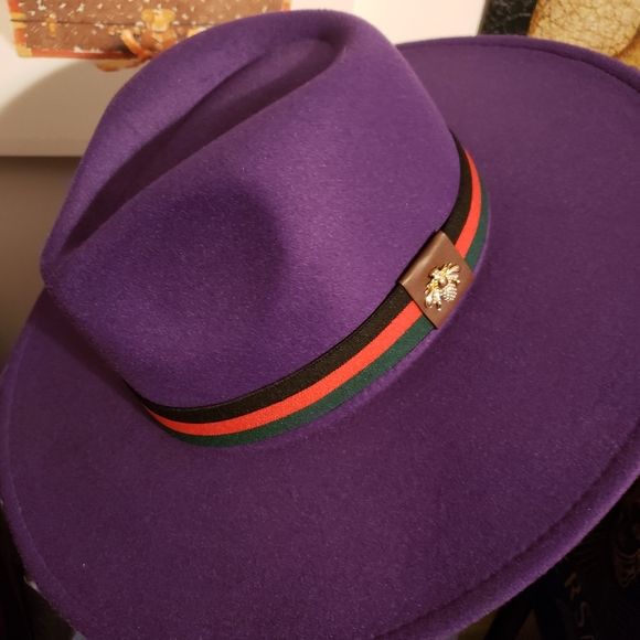 Accessories - Women's purple fedora